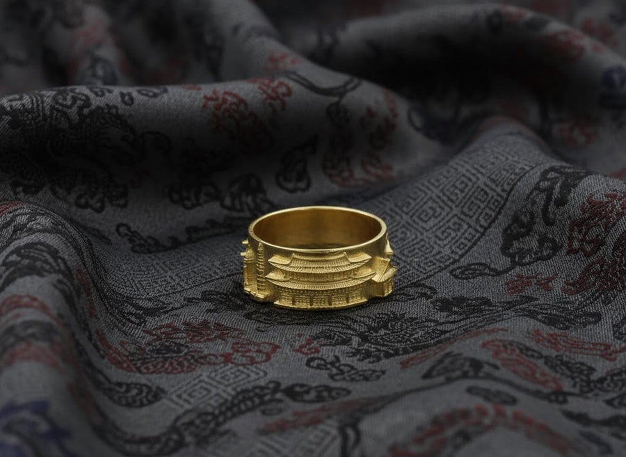 Seoul Cityscape ring, Korean city ring, Travel jewelry, Architecture design, South Korea skyline ring, Sterling silver ring (etsy image id: 4147643358)