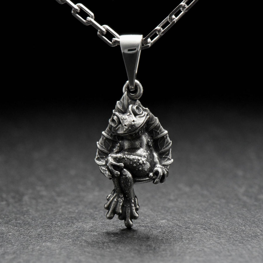 silver pendant	Sterling silver	Sloth jewelry	pendant	silver necklace	Pendant Frog	Frog necklace	jewelry frog	gift	jewelry
