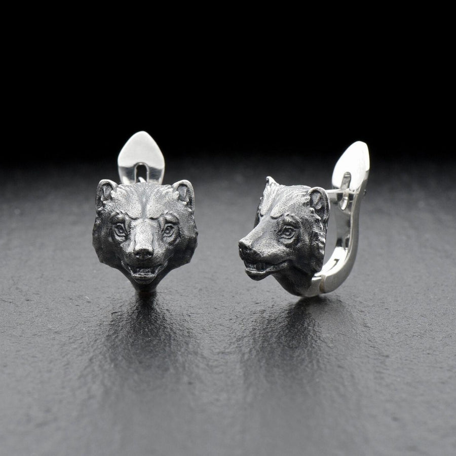 Sterling Silver Wolverine Earrings: Animal Lover Jewelry (etsy image id: 7349562486)