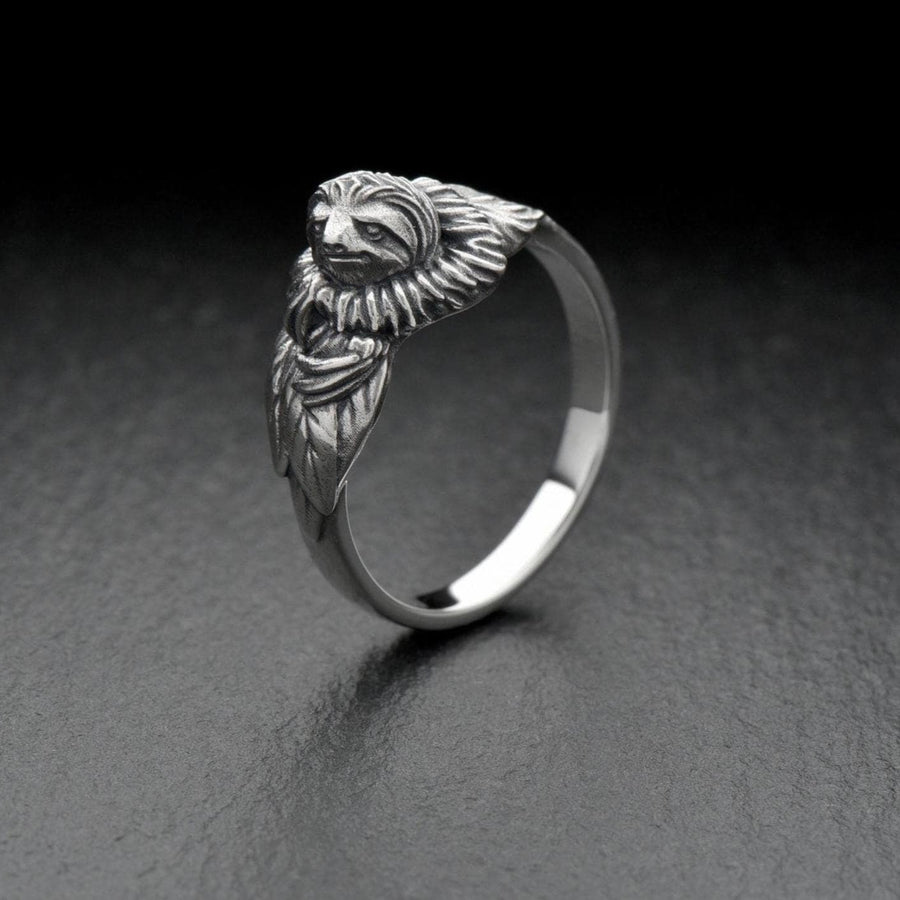 Signet ring	signet silver ring	men ring	men jewelry	Sloth silver ring	Sloth art	Sloth jewelry	zoopolis	animal ring	sloth ring	sloth	australia ring	sloth lover (etsy image id: 7349663400)