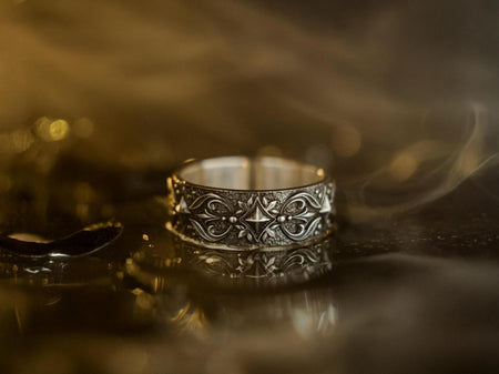 Oxidized Sterling Silver Gothic Ring: Handmade Medieval Jewelry (etsy image id: 7375576956)