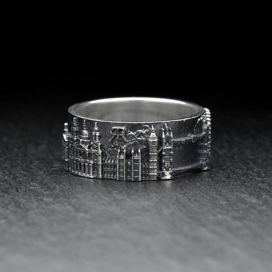 London ring	London skyline	London Eye	Statement Rings	cityscape ring	city ring	travel ring	arteryjewelry	England ring	Architecture design	traveller gift	souvenir ring	london cityscape (etsy image id: 7384504211)