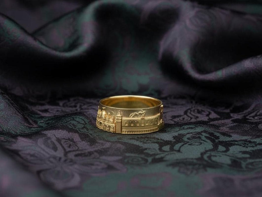 Venice Cityscape, Venice ring, Vintage Venice ring, Venice Skyline ring, Italian jewelry souvenir, Grand Canalazzo memory, Venice souvenir, Cityscape ring, Venice skyscape, Architecture jewelry, Italy lover gift, Venice landmarks, Venice watch places (etsy image id: 7262011404)