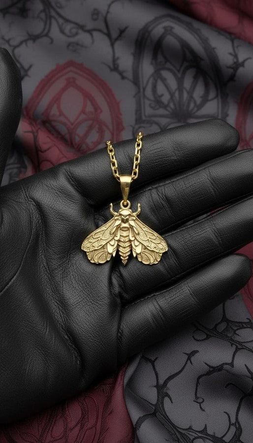 Sterling Silver Moth Pendant: Handmade Insect Necklace (etsy image id: 5475599240)