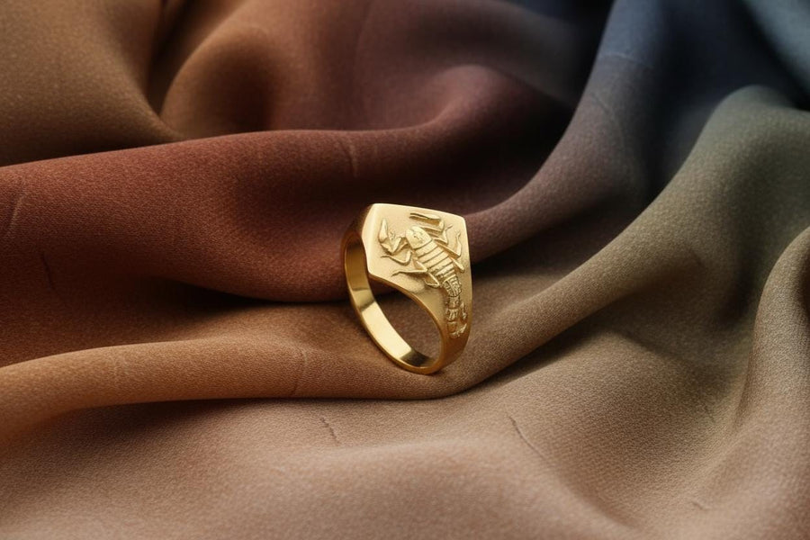 Sterling Silver Scorpion Signet Ring: Handmade Insect Jewelry (etsy image id: 7346784250)