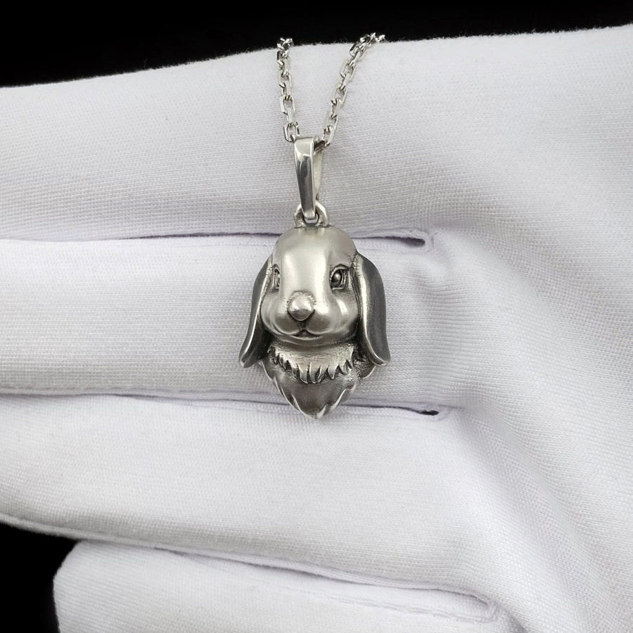 Add a touch of whimsy to your jewelry collection with our adorable Sterling Silver Bunny Pendant! Crafted with precision and attention to detail, this charming pendant features a delightful bunny motif that will capture the hearts of animal lovers and fashion enthusiasts alike. (etsy image id: 7397436045)