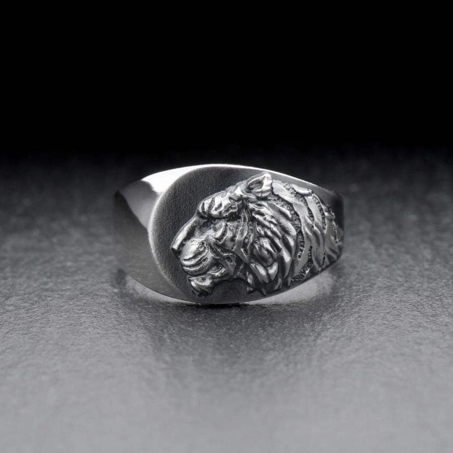 Signet ring	men ring	men jewelry	jewelry for men	Tiger silver ring	tiger signet ring	brutal tiger	tiger art	tiger jewelry	animal ring	tiger ring	tiger	hunter Sterling silver (etsy image id: 7400177193)