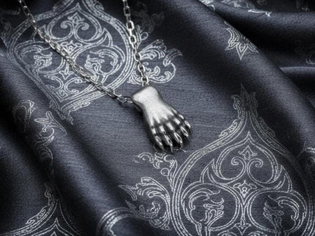Sterling Silver Bear Paw Pendant Necklace: Rustic Animal Totem Jewelry (etsy image id: 7419671581)