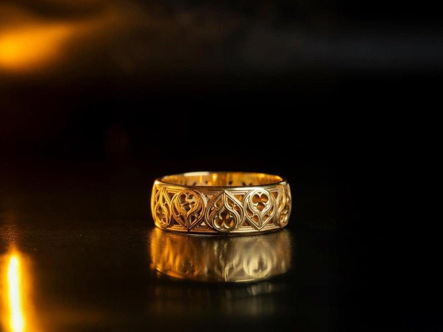 Handmade Oxidized Sterling Silver Gothic Ring: Medieval Jewelry (etsy image id: 7375527992)