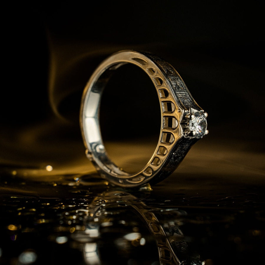 Embrace mystery and elegance with this stunning gothic silver ring, complete with vintage-inspired designs and a gemstone centerpiece. A true statement piece for gothic lovers. (etsy image id: 7423743147)