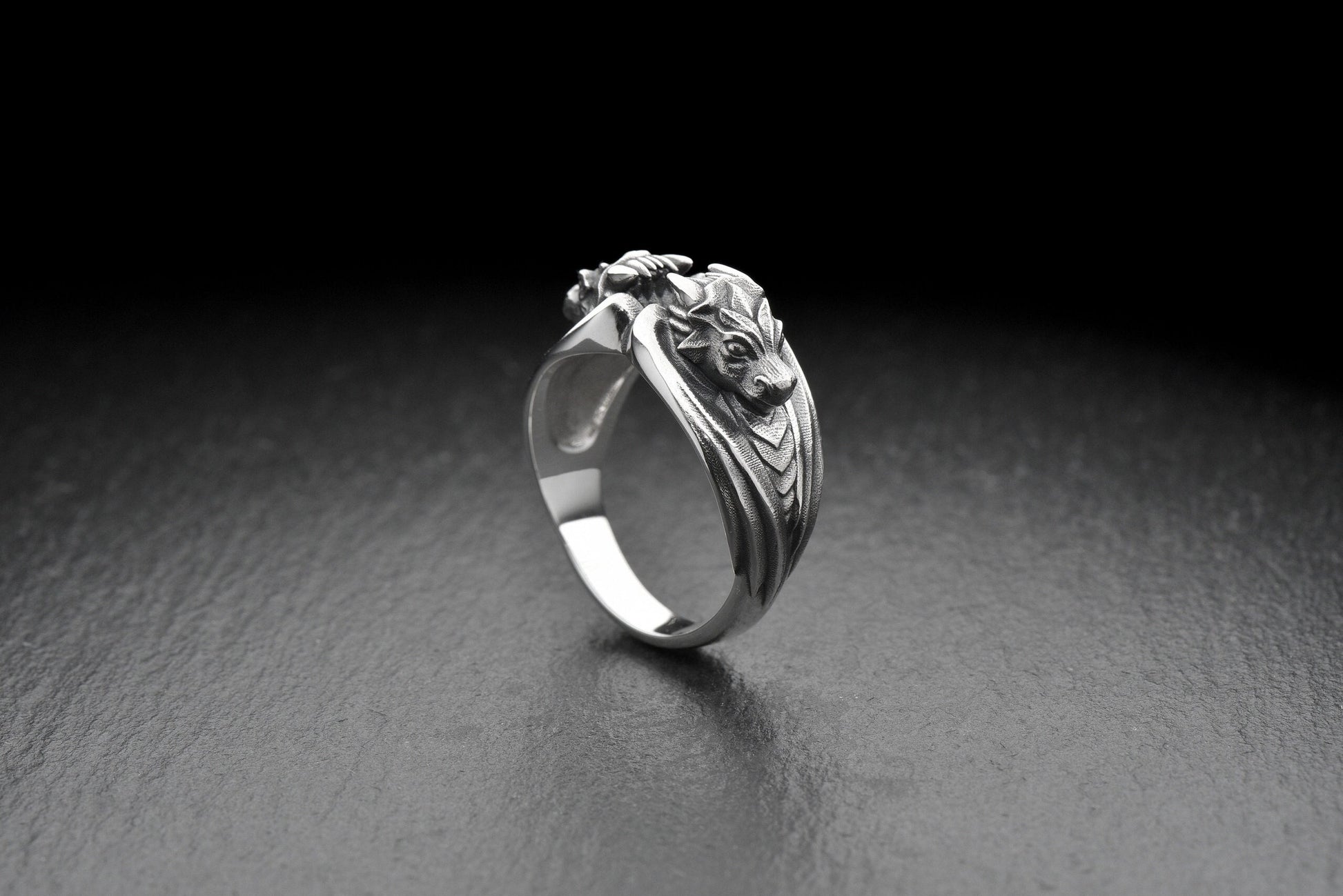 dragon ring	dragon rings	dragon jewelry	dragon ring silver	dragon ring women	dragon ring men (etsy image id: 7689539034)