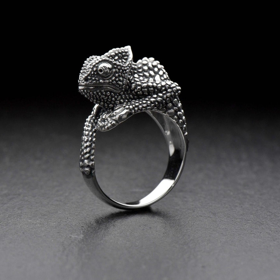 animal ring	gecko ring	chameleon ring	chameleon	lizard gift	reptile lover	reptile ring (etsy image id: 7737518551)