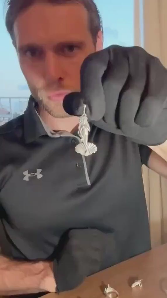 Birth of Venus Sterling Silver Pendant: Renaissance Art Necklace